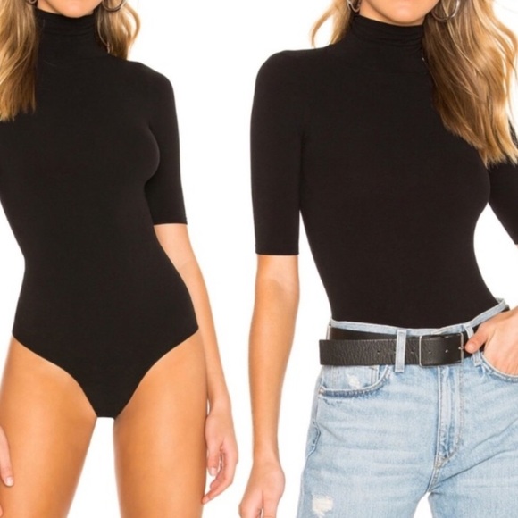 For Skye Four Commando Ballet Short Sleeve Turtleneck Bodysuit NWT - Picture 2 of 14